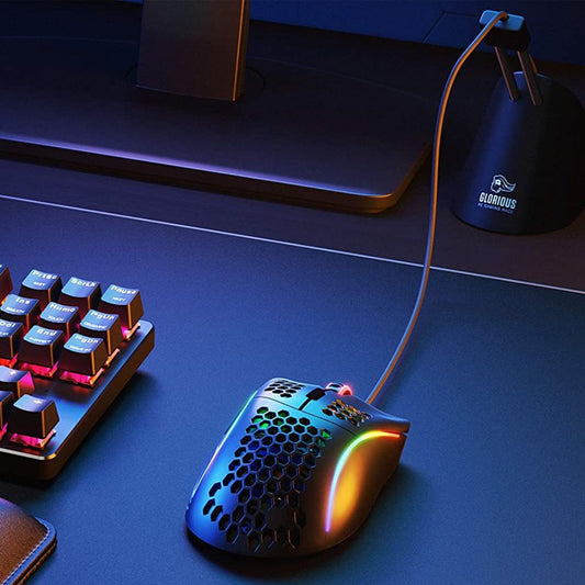 RGB Gaming Mouse Bungee - Cable Management for Smooth, Drag-Free Gaming