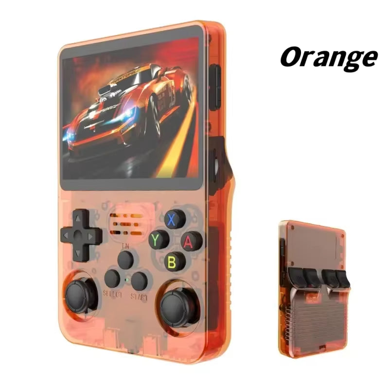 R36S Retro Video Handheld Game Console Linux System 3.5 in IPS Screen 3000Mah Battery 64G/128G TF Card Preinstalled Games
